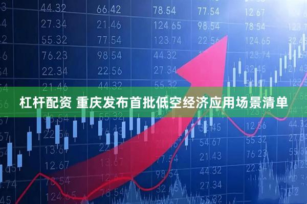 杠杆配资 重庆发布首批低空经济应用场景清单